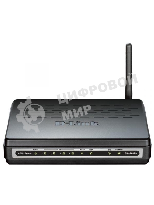 Роутер беспроводной D-Link DSL-2640U/R1A ADSL2+ черный ANNEX А