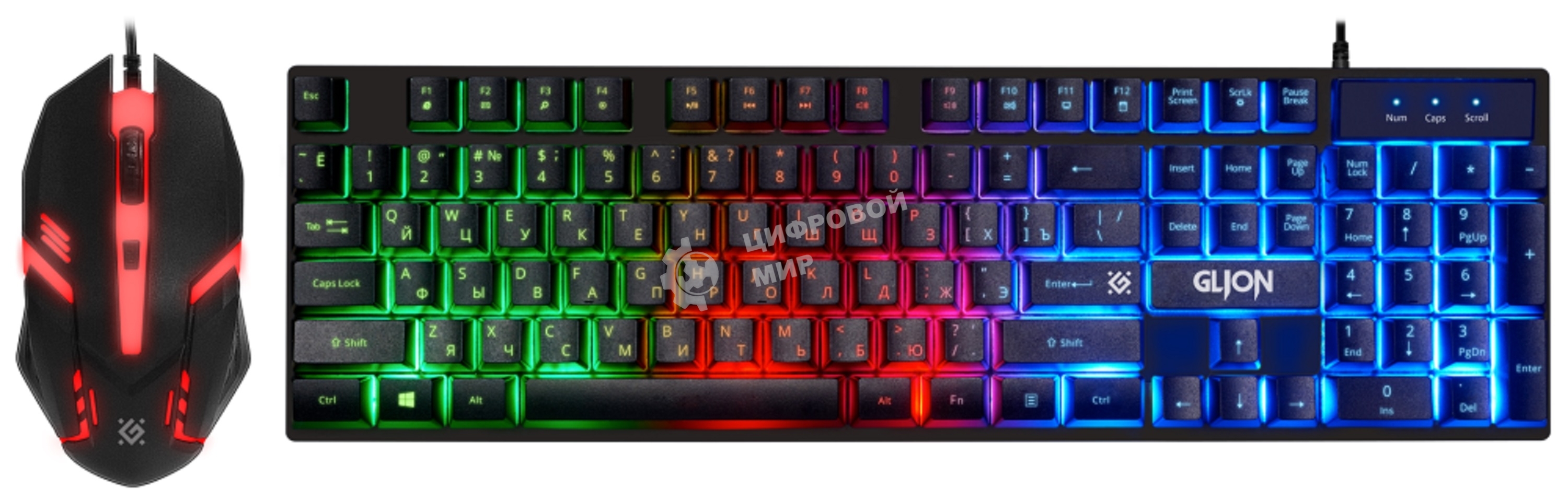 Комплект клавиатура + мышка Defender GLION C-123 RU PROMEGAJET