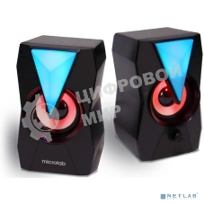 Акустическая система MICROLAB B22 черный 6 Вт RMS, Распределение мощности 3 Вт x2, Гармонические искажения: < 0,5% (1 Вт 1 кГц), Частотная характеристика: 120 Гц - 20 кГц, Соотношение сигнал/шум: > 65 дБ