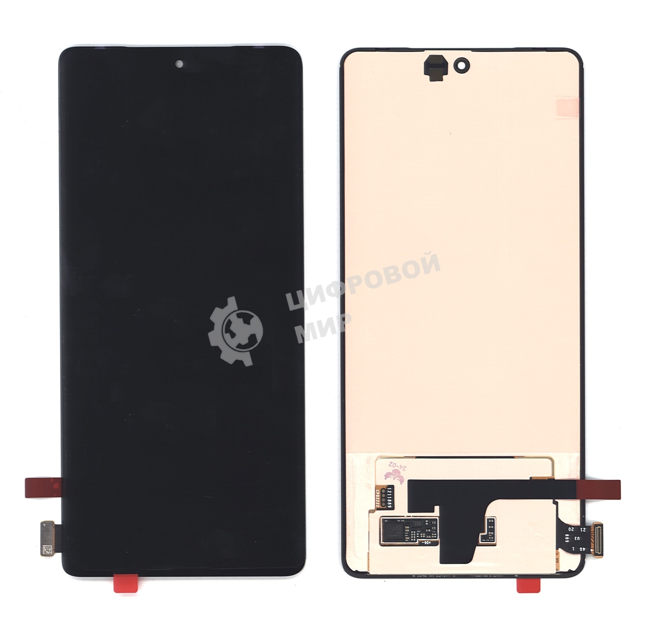 Дисплей для V27 (V2246) 5G в сборе с тачскрином черный Amoled