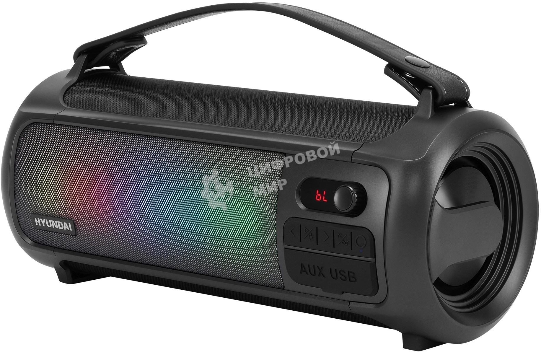 Портативная колонка Hyundai H-PS1025 черный 40W 2.0 BT 10м 3000mAh