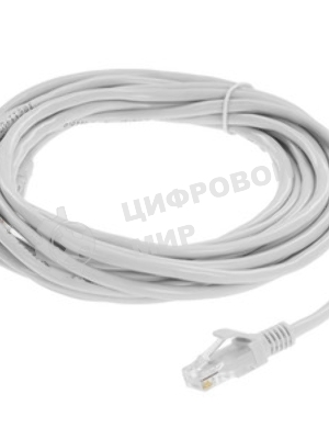 Патч-корд CCA lightl UTP Гарнизон PC-UTP-5e-5-BK cat.5e, 5м, литой, многожильный черный