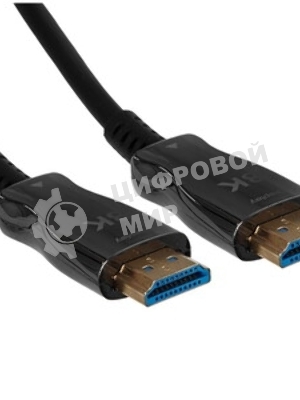 Кабель HDMI AOC-HM-HM-20M Wize, оптический, 20 м, 4K/60HZ, v.2.0, ARC, 19M/19M, черный, коробка