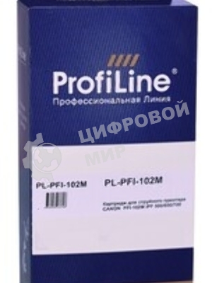 Картридж струйный ProfiLine PL-PFI-102M для принтеров Canon IPF510/IPF605/IPF610/IPF650/IPF655/IPF710/IPF750/IPF755/IPF760/IPF766 с чернилами Magenta