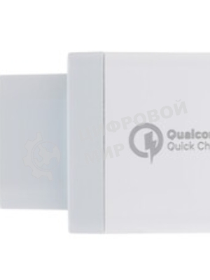 Сетевое зарядное устройство Qumo Quick Charge 3.0 3 USB (Charger 0019), 3 USB, 4.2A, 1 USB (QC 3.0, FCP, AFC) + 2 USB 2,1A, черный
