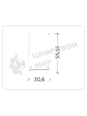 Шинопровод накладной GL1003 WH белый IP20 220V 2000*30.6*56
