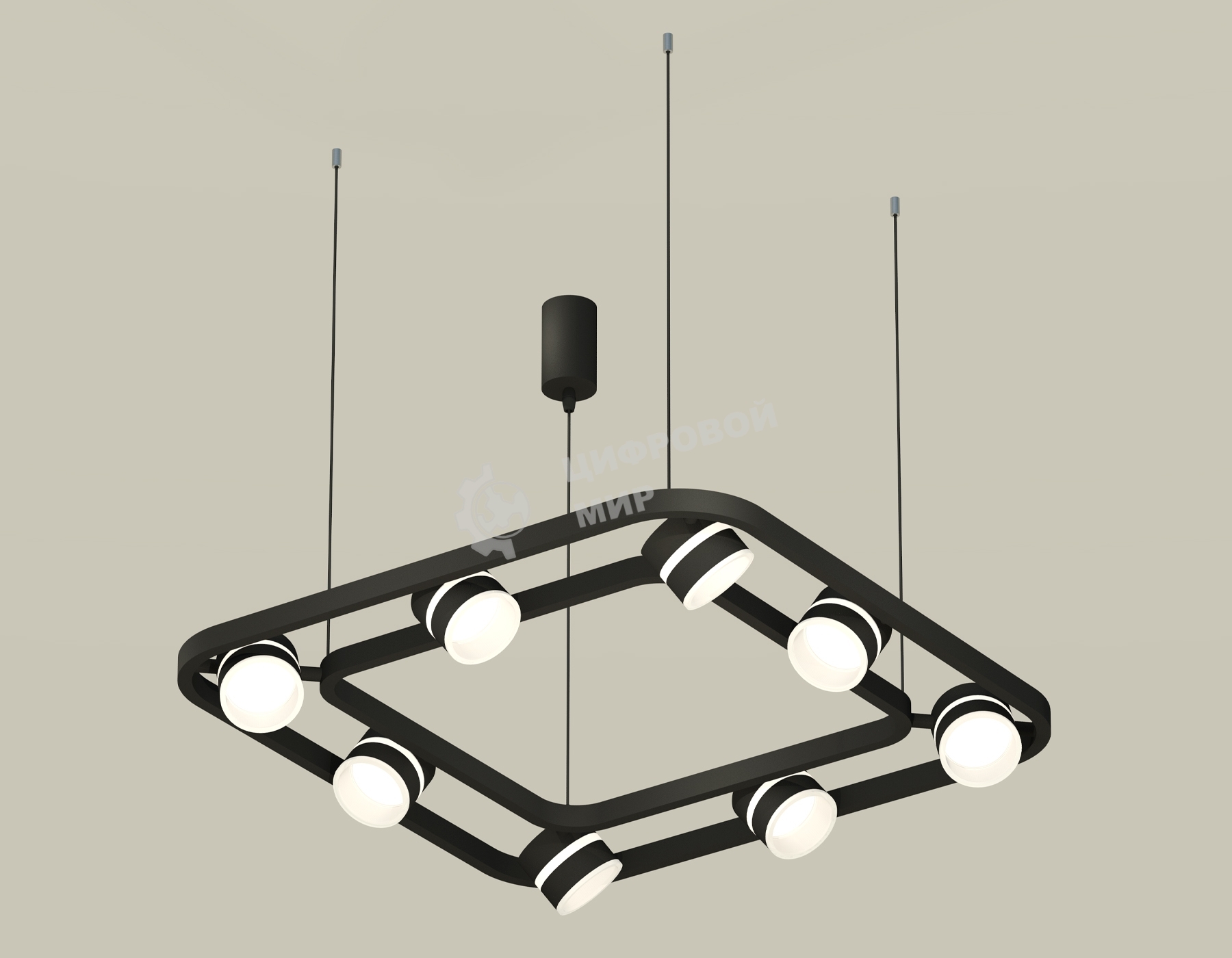 Светильник Ambrella light XB9182152/8 SBK/FR черный песок/белый матовый GX53 (C9182, N8445)