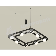 Светильник Ambrella light XB9182152/8 SBK/FR черный песок/белый матовый GX53 (C9182, N8445)
