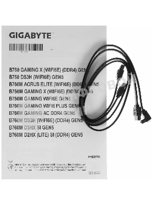 Материнская плата Gigabyte B760M AORUS ELITE WIFI6E GEN5, LGA1700, Intel B760, 4xDDR5, 4xSATA, 2xM.2 PCIe 4.0, 1xPCIe 5.0 x16, 1xPCIe 4.0 x4, 1xHDMI, 1xDisplayPort, 1x 2.5Gb LAN, 1xUSB 3.2 Gen2x2 Type-C, 1xUSB 3.2 Gen2 Type-A, 3xUSB 3.2 Gen1, 4xUSB 2.0, 2x3.5 мм, 7.1, microATX