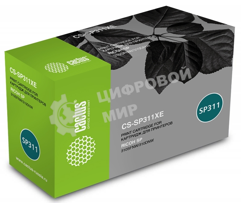 Картридж лазерный Cactus CS-SP311XE черный (6400 стр.) для Ricoh SP 311DN/311DNw/325DNw