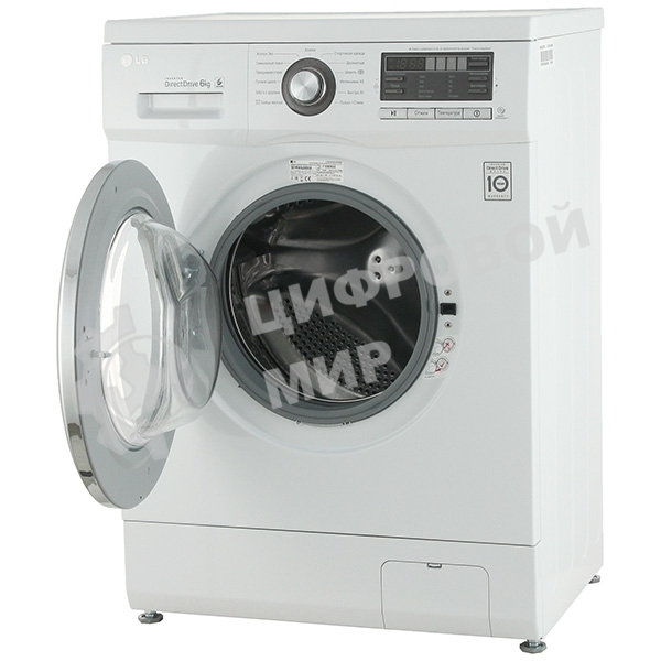 Стиральная машина LG F1096ND3 белая, загрузка фронтальная 6кг, 1000 об/мин., класс: A