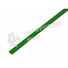 Трубка термоусадочная Rexant 5.0/2.5 1м зеленый