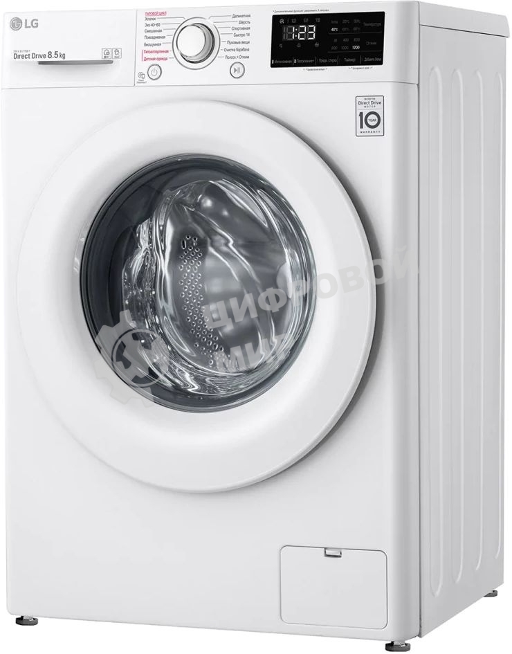 Стиральная машина LG F2V3GS3W белый, загрузка фронтальная 8,5 кг, 1200 об/мин., класс: А