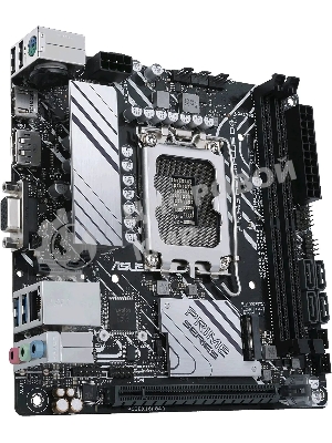 Материнская плата ASUS PRIME H610I-PLUS D4-CSM, LGA 1700, Intel H610, 2xDDR4, 4xSATA, 1xM.2 PCIe 3.0 x4, 1xPCIe 4.0 x16, 1xHDMI, 1xDP, 1xVGA, 2xUSB-A 3.2 Gen 1, 2xUSB-A 2.0, 1x 1Gb LAN, 3x3.5 мм, 7.1, Mini-ITX