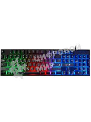 Комплект клавиатура+мышь Defender Glion C-123 проводной, USB, 1600 DPI, чёрный