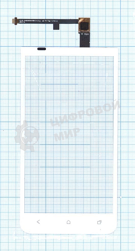 Сенсорное стекло (тачскрин) для HTC One XC X720d, белое