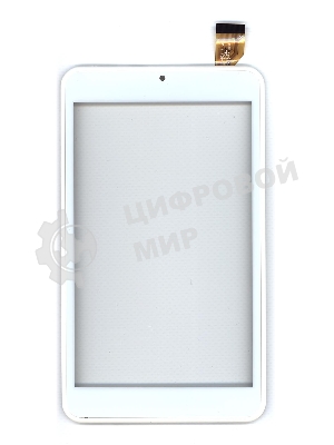 Сенсорное стекло (тачскрин) для Евросеть E-TAB 7.11, белое с рамкой