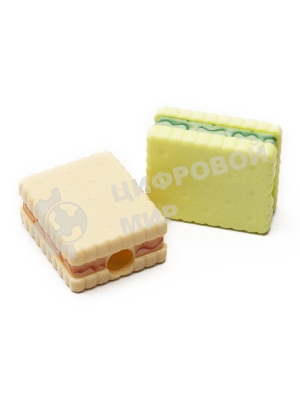 Точилка для карандашей ручная Silwerhof Cookies Монстрики, 1 отверстие, пластик, ассорти, туба