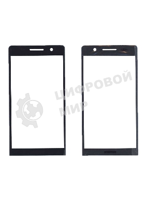 Стекло для Huawei Ascend P6 черное