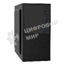 Компьютерный корпус Minitower ExeGate BAA-308U2 (mATX, без БП, 1хUSB/2хUSB 3.0, HD Audio, черный)