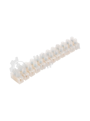 Клеммная колодка винтовая Rexant KВ-12 (4-12 мм²), ток 16 A, полиэтилен белый (ЗВИ), индивидуальная упаковка, 1 шт.