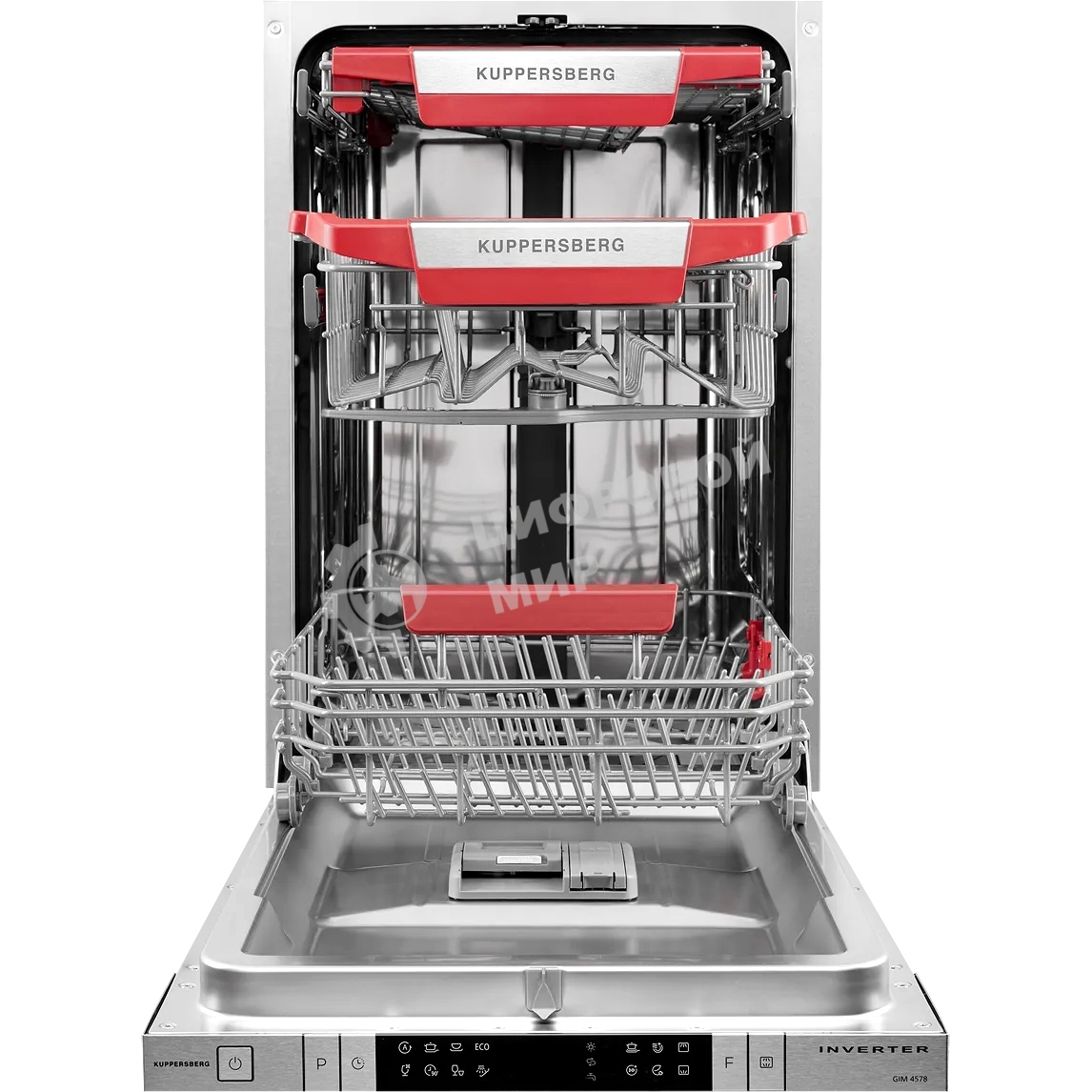 Встраиваемая посудомоечная машина GIM 4578 Узкая, 82х45х55 см, 10 комплектов, 8 программ