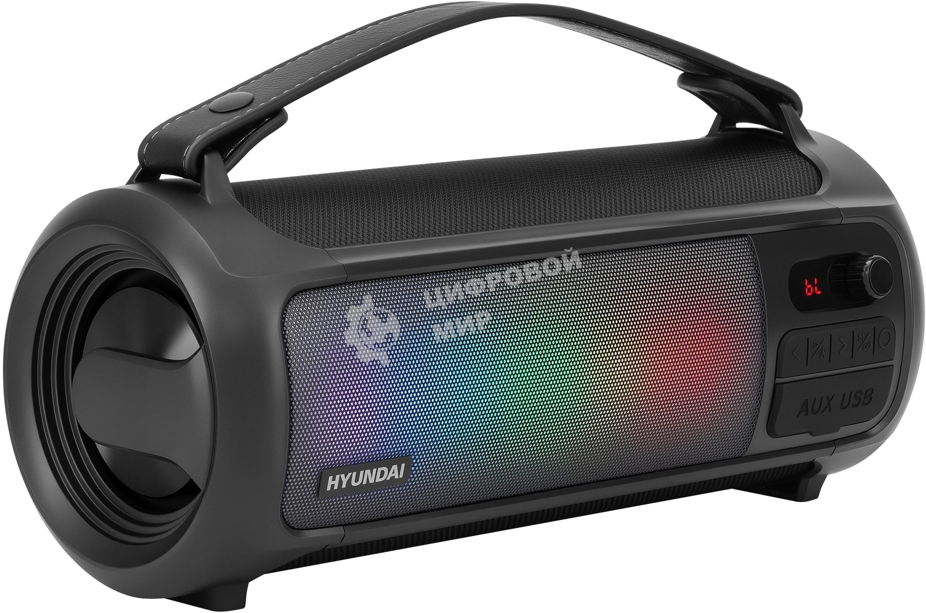 Портативная колонка Hyundai H-PS1025 черный 40W 2.0 BT 10м 3000mAh