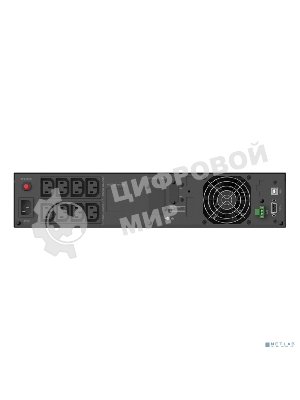 Источник бесперебойного питания CBR PLS-2KRT-8I-LCHERSC Line Interactive Smart 2000/1800 RT 8 x C13, LCD, HID-USB, RS232, EPO, SNMP slot