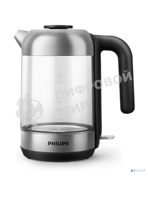 Чайник электрический Philips HD9339/80 1.7 л, 2200 Вт, прозрачный (корпус: стекло)