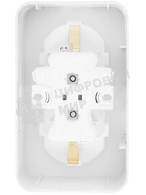 Розетка 2-ая с/з со шторками, 16А, 250 В SE Blanca наруж Бел