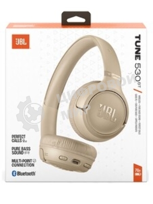 Беспроводные наушники JBL Tune 530BT бежевый, накладные, Bluetooth, складная конструкция