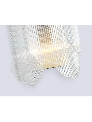 Настенный светильник Ambrella light LH31257/2 BS/CL латунь/прозрачный E14*2 max 40W 220*150*270