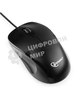 Мышь проводная Gembird MOP-100 черный, 1000 dpi, USB, кнопки - 3
