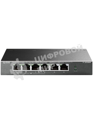 Коммутатор TP-Link 4-port 10/100Mbps Unmanaged PoE+ Switch with 2 10/100Mbps uplink ports, meta case, desktop mount, 4 802.3af/at compliant PoE+ port, 2 10/100Mbps uplink ports, DIP switches for Extend mode, Isolation mode and Priority mode, up to 250m PoE power supply