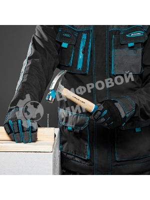 Молоток-гвоздодер Gross AMERICAN HICKORY 280 г, угол 75, магнит, обрезиненная рукоятка