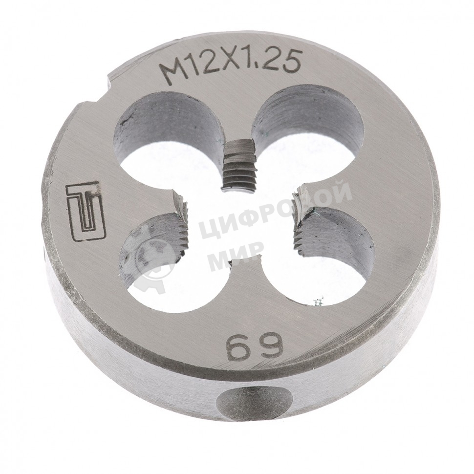 Плашка Сибртех М12x1,25 мм