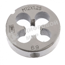 Плашка Сибртех М12x1,25 мм