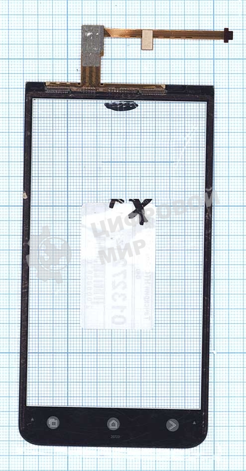 Сенсорное стекло (тачскрин) для HTC One XC X720d, белое