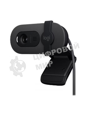 Камера Web Logitech Brio 95 графитовый 2Mpix (1920x1080) USB2.0 с микрофоном для ноутбука (960-001583)