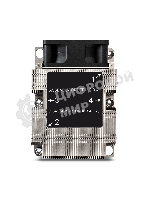 Кулер для процессора ExeGate ESNK-P0068APS4.PWM.2U.3647.Cu серебристый/черный, 60 мм, алюминий/медь, 6800 об/мин, 52 дБ, 4 pin, 205 Вт, 64.5 мм