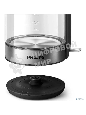 Чайник электрический Philips HD9339/80 1.7 л, 2200 Вт, прозрачный (корпус: стекло)