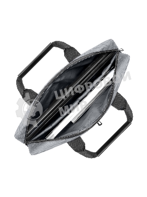 Сумка для ноутбука ExeGate Office F1590 Grey, серая, полиэстер, для ноутбуков до 15.6