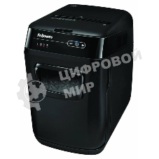 Шредер Fellowes AutoMax 150C FS-46801(01/02)* (секр.P-4)/фрагменты 4x38 мм,/150лист./32лтр./Уничт:скрепки, скобы, пл.карты,CD диски