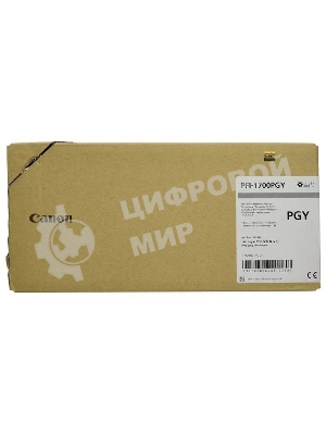 Картридж струйный Canon PFI-1700PGY фото серый (700 мл) для Canon imagePROGRAF PRO-2000, PRO-4000