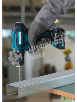 Дрель-шуруповерт Makita DF333DWAE, 12 В, 2 Ач, 30 Нм, щеточный