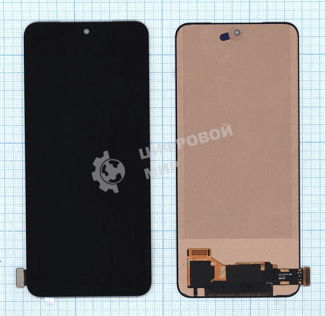 Дисплей для Xiaomi Redmi Note 10, Redmi Note 10S, Poco M5s (TFT) черный