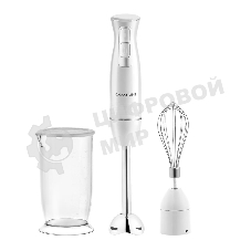 Блендер Galaxy Line GL 2144, белый, погружной, 1000 Вт, 17 000 об/мин, 2 скорости