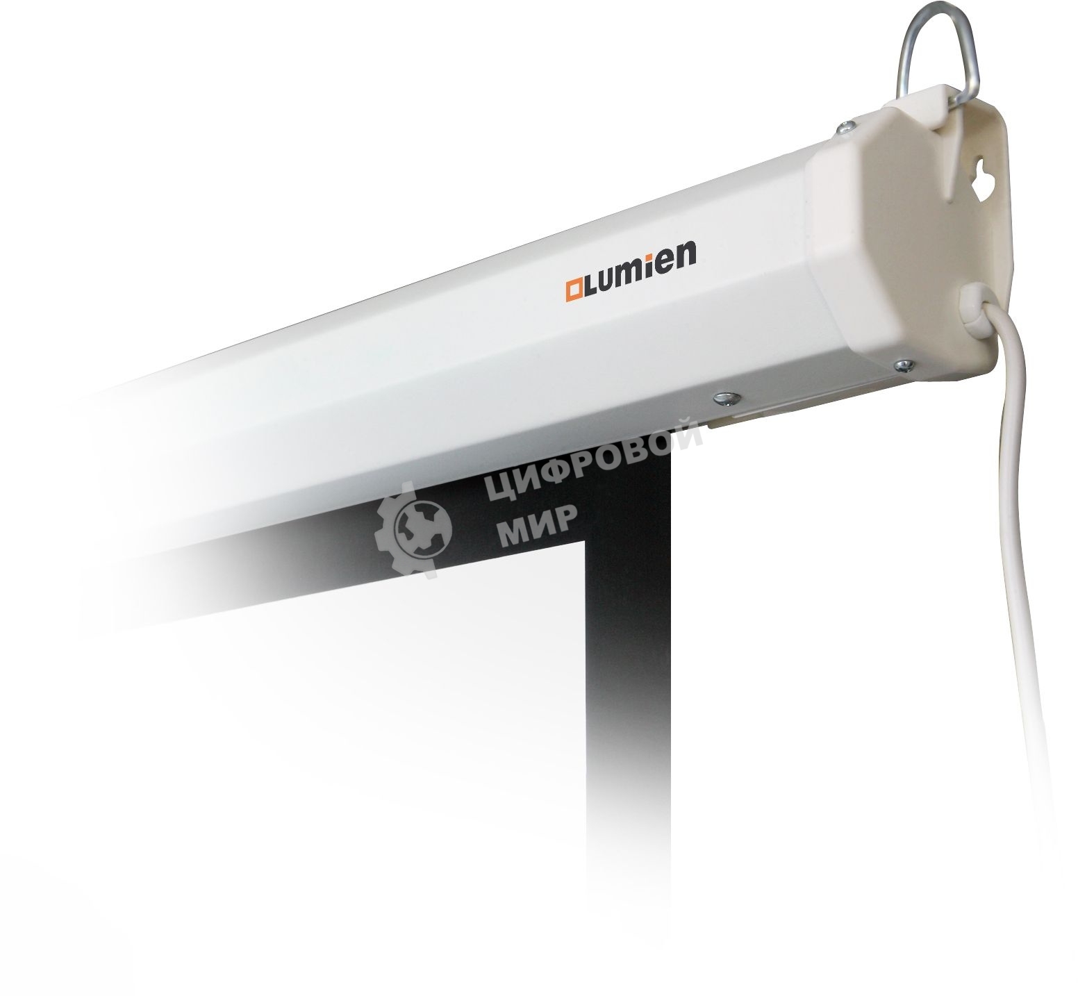 Экран с электроприводом Lumien Eco Control 229x305 см (раб. область 221х297 см) Matte White черная кайма по периметру 4:3
