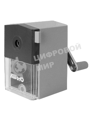 Точилка для карандашей механическая Kw-Trio 305Agr, 1 отверстие, 8мм пластик, серый