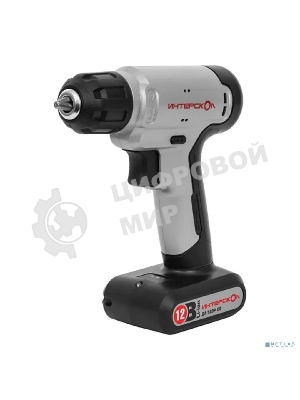 Дрель-шуруповерт ИНТЕРСКОЛ ДА-12ЭР 20 SMART, 12 В, 1,5 Ач, 20 Нм, щеточный